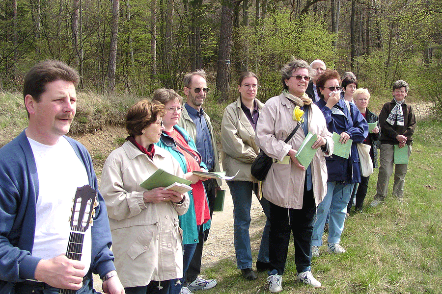 21. April 2003 - Ostermontag - Emausgang über den Prest und Eichbüchl zurück nach Katzelsdorf